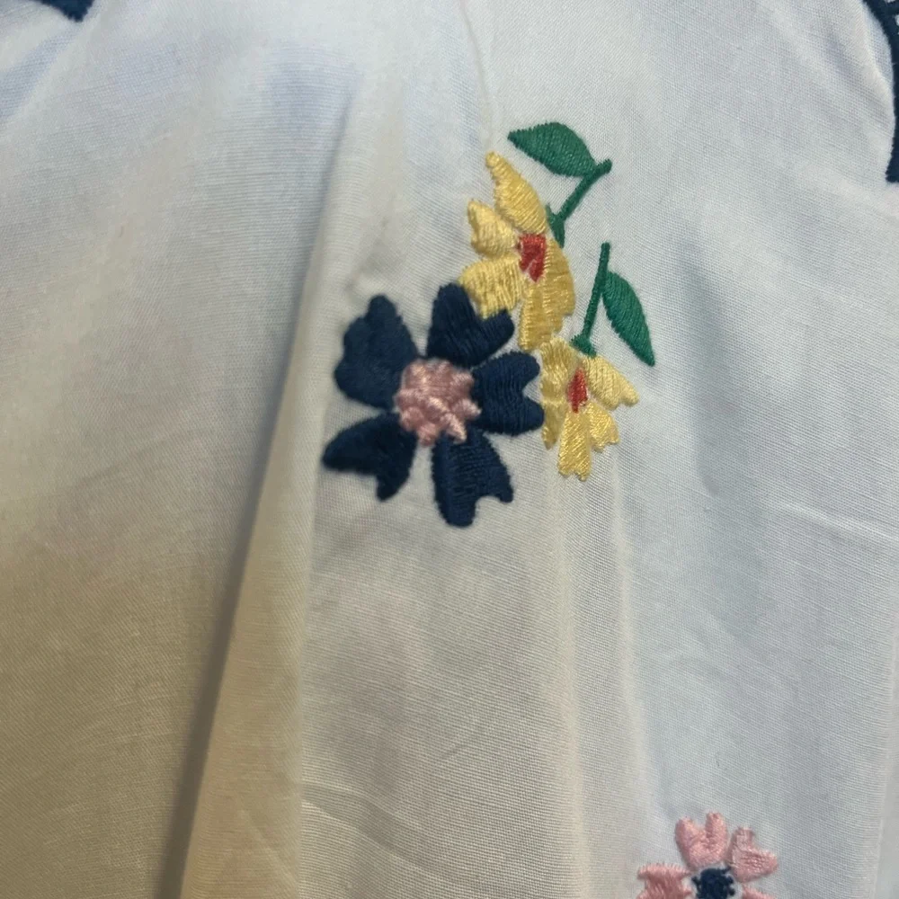 Mable Mini Floral EmbroideredDress sz L - Picture 5 of 7